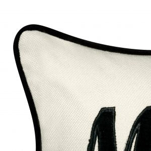 “MR & MRS” Velvet Applique Pillow