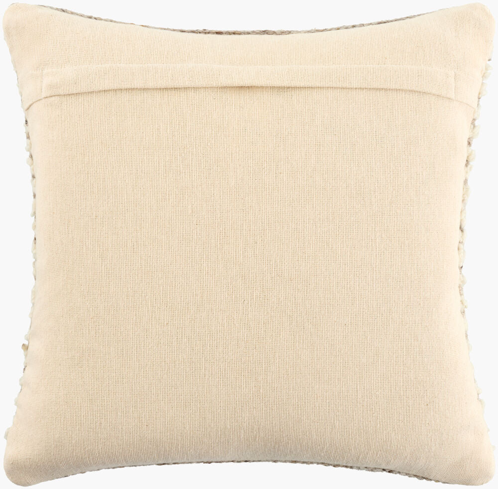 Booroola Cream/ Brown Pillow