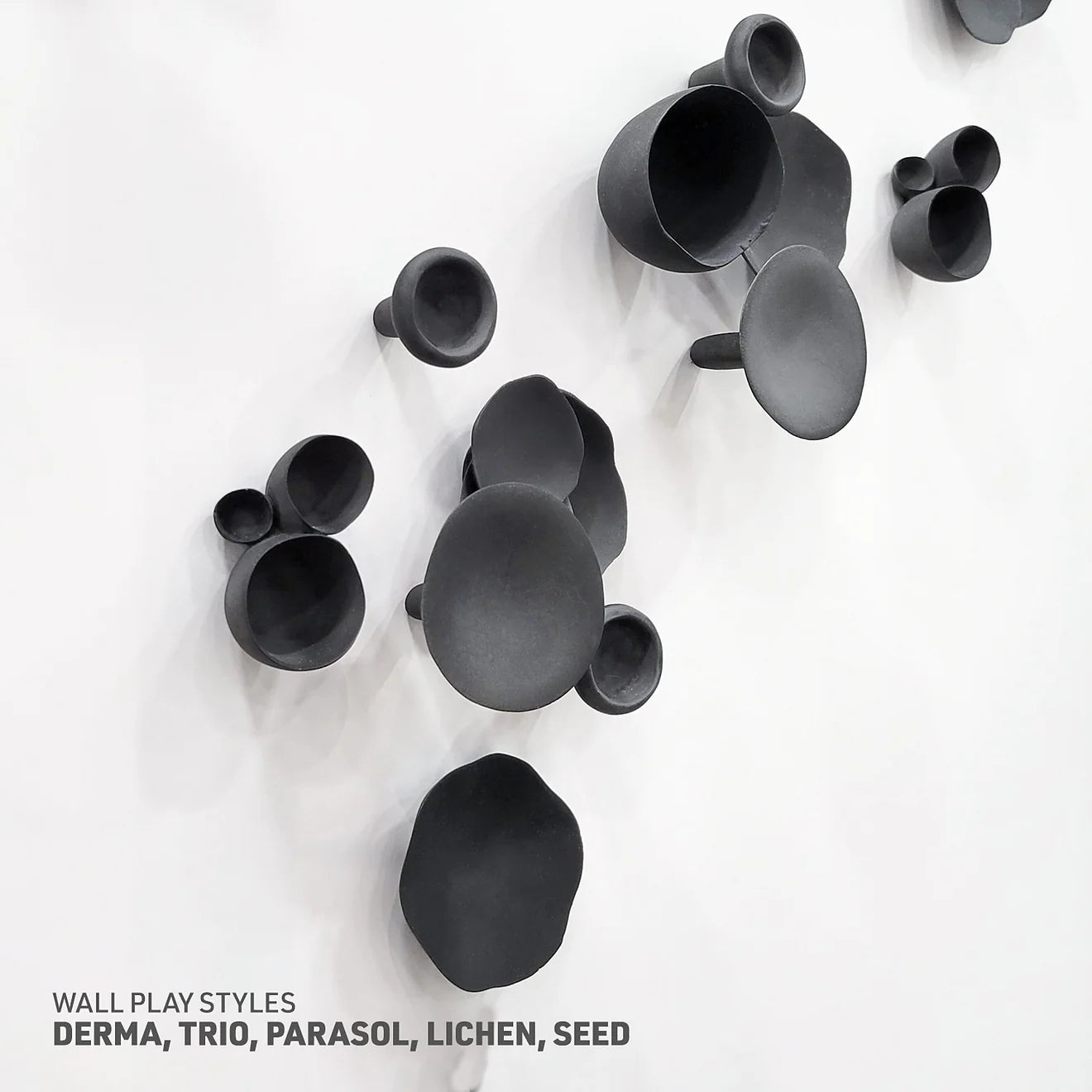 WALL PLAY™: LICHEN, BLACK