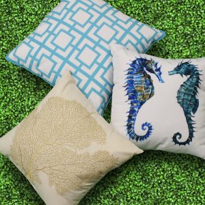 Outdoor Watercolor Seahorses Blowfill