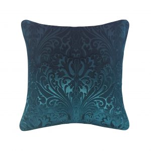 Faux Panne Velvet w/ Florentine Embossed Pattern Pillow